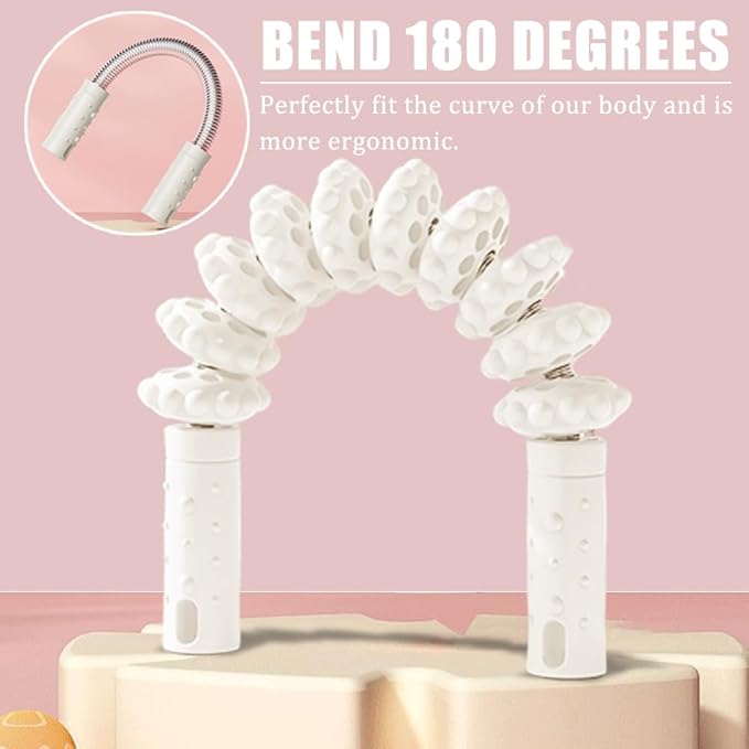 Fascia Muscle Roller Flexible Massage Stick,Lymphatic Drainage Massager Handheld,Trigger Point Leg Back Pain Massager Tools for Tightness, Soothing Cramp,Relieve Muscle Stress