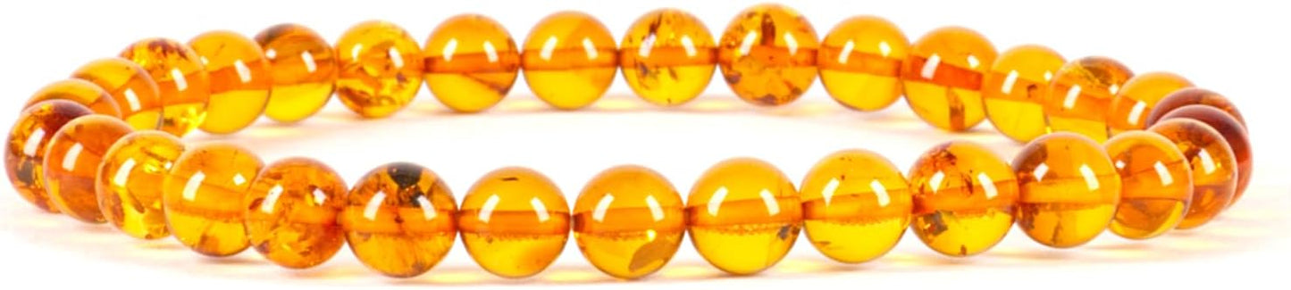 Cherry Tree Collection - Small, Medium, Large Sizes - Gemstone Beaded Bracelets For Women and Men - 6mm Round Beads