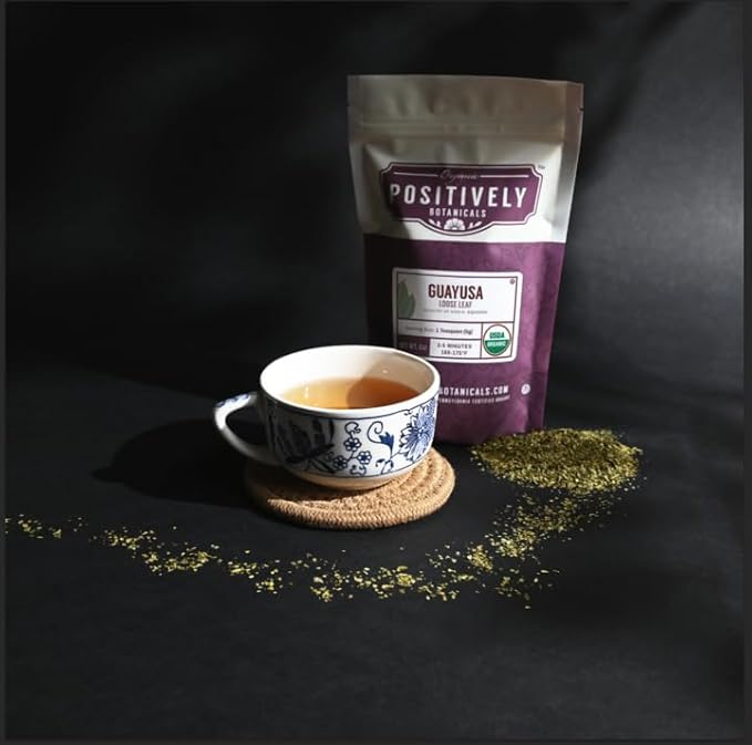 Organic Positively Botanicals Company, Guayusa, Herbal Tea Loose Leaf Botanical, 16 Ounce