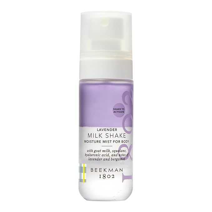 Beekman 1802 Milk Shake Body Mist - Lavender 2 fl oz - Hyaluronic Acid, Jojoba Oil, Instantly Moisturizes, Hydrates & Softens, Good for Sensitive Skin, Cruelty Free