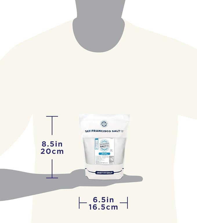 Gourmet Sea Salt - 2 lbs. Fine Grain by San Francisco Salt Company