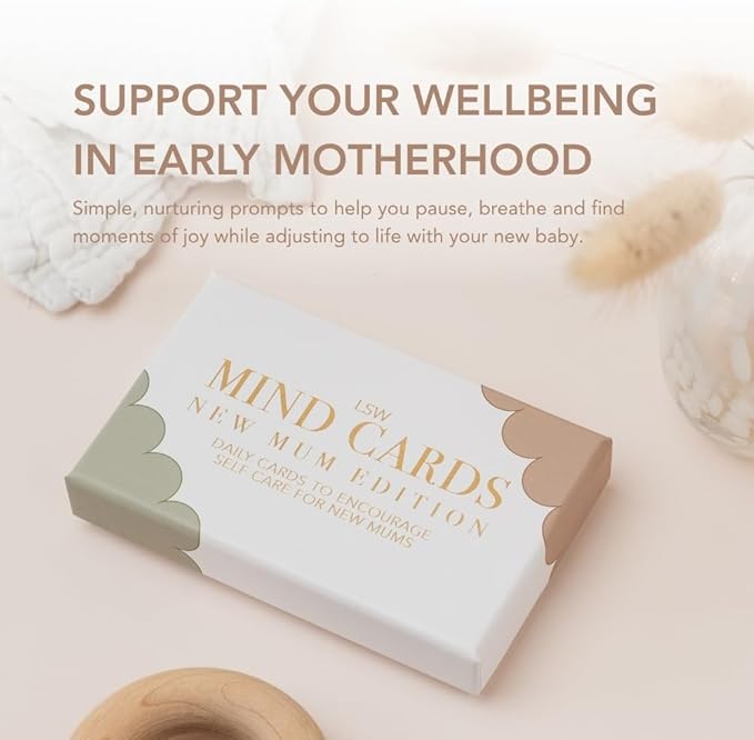 Mind Cards New Mum Edition 45 Mindfulness Cards for Women Postpartum Self Care Survival Kit Perfect for New Mom