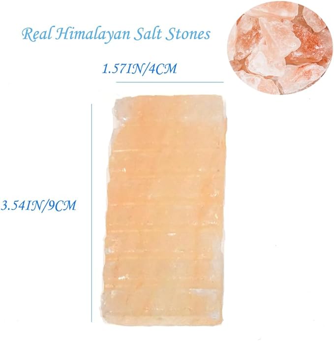 2 Pcs Himalayan Salt Foot Rasp Foot File Hot Massage Stones Cold Stones Set Warm Rocks Kit for Facial SPA