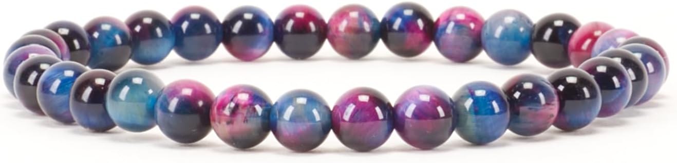 Cherry Tree Collection - Small, Medium, Large Sizes - Gemstone Beaded Bracelets For Women and Men - 6mm Round Beads