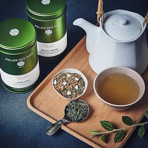 Palais des Thés - Long Jing - Chinese Green Tea - Premium Loose Leaf, Serves 20-25 Cups - 3.5oz Tin