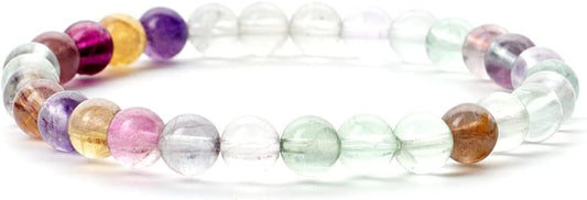 Cherry Tree Collection - Small, Medium, Large Sizes - Gemstone Beaded Bracelets For Women and Men - 6mm Round Beads