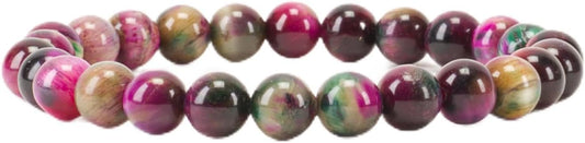 Cherry Tree Collection - Small, Medium, Large Sizes - Gemstone Beaded Bracelets For Women and Men - 8mm Round Beads