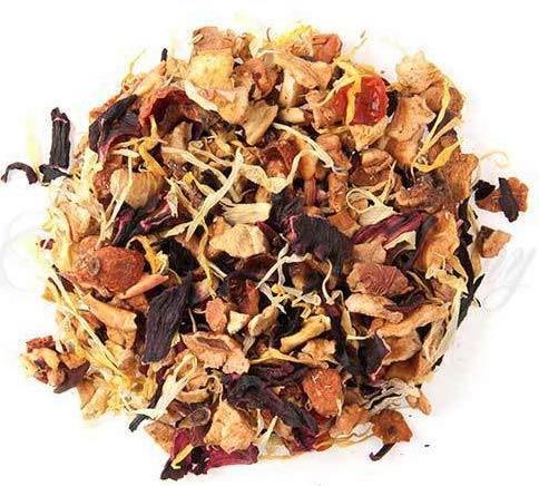 Denise's Fine Tea, USDA Organic, Angel Falls Mist, Herb and Fruit Tea, Caffeine-Free, Loose Leaf (100g)