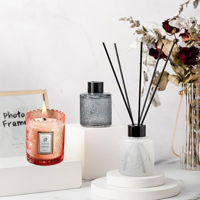 Gifts for Women Candle,Valentine's Day Gift Candles,Mother's Day, Natural Soy Candle,60 Hours Burn, Candles for Home Scented (Rose)