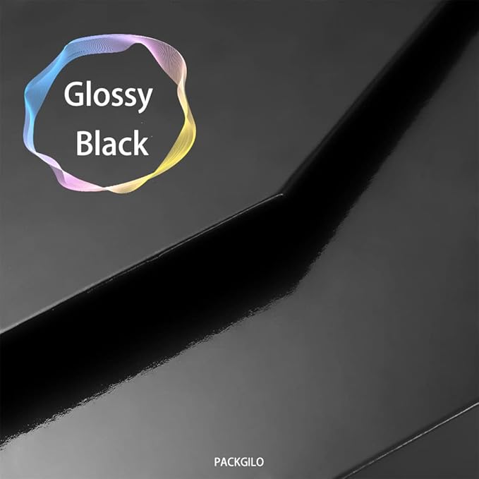 Black Extra Large Gift Box with Lid 4 Pcs 16.5 x 13 x 5.3 Inches, Gift Box large Black Gift Boxes for Presents Clothes Robe Wedding Dress Sweater,Reusable Foldable Bridesmaid Proposal Box（Glossy）