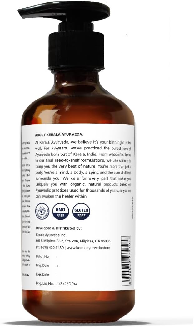Kerala Ayurveda Sahacharadi Thailam - 6.76 Fl Oz | Herbal Massage Body Oil | Lower Back and Legs Support Oil | Enhances Healthy Circulation | Natural Muscle, Joint, & Ligament Relaxant