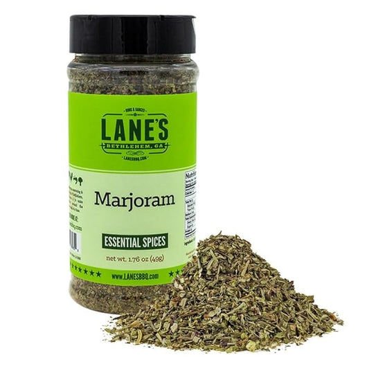 Lane's Dried Marjoram Spice, All-Natural Marjoram Dried Leaves for Meats, Vegetables, and Sauces Marjorams Leaves, Made in USA, 1.76 Oz