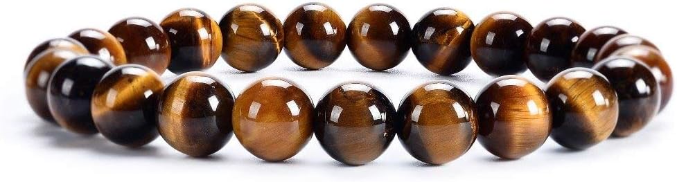 Cherry Tree Collection - Small, Medium, Large Sizes - Gemstone Beaded Bracelets For Women and Men - 8mm Round Beads