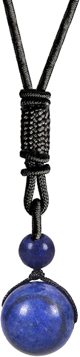 Crystal Necklaces for Women Men, Tigers Eye Amethyst Obsidian Pendant for Protection, Crystals and Healing Stones Necklace Jewelry for Spiritual