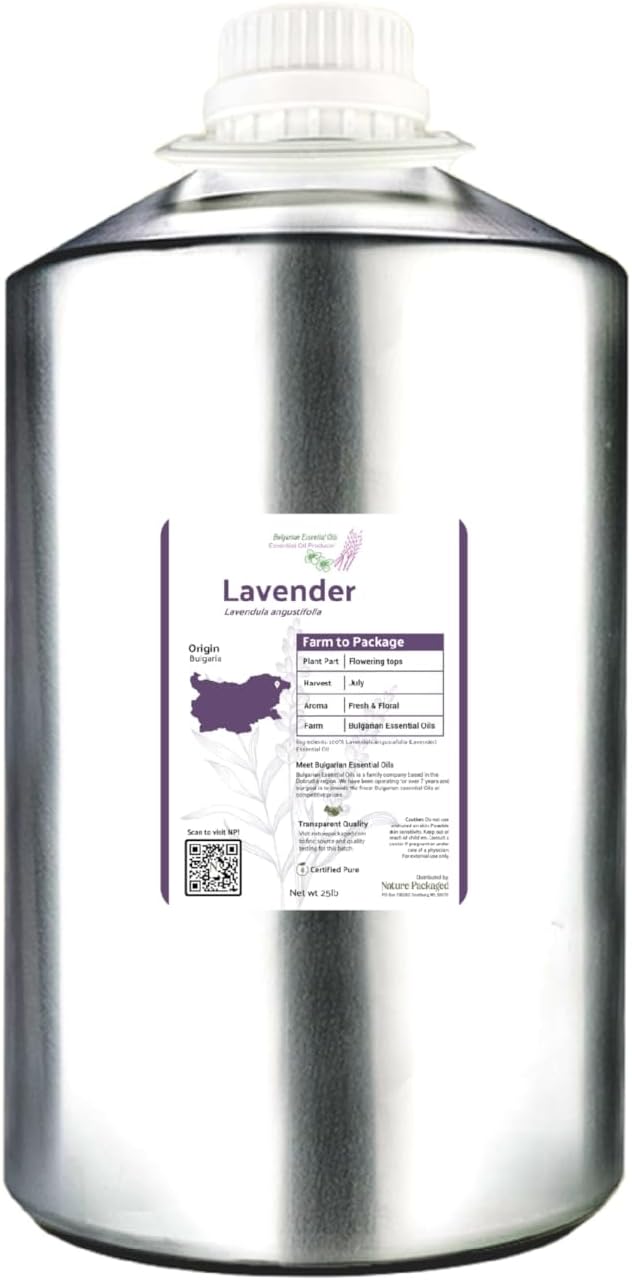 Lavender Oil - Bulgarian Essential Oils - Lavender Diffuser - Pure Therapeutic Grade (22lbs)
