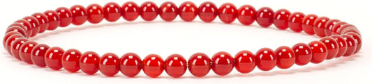 Cherry Tree Collection - Small, Medium, Large Sizes - Gemstone Beaded Bracelets For Women and Men - 4mm Round Beads