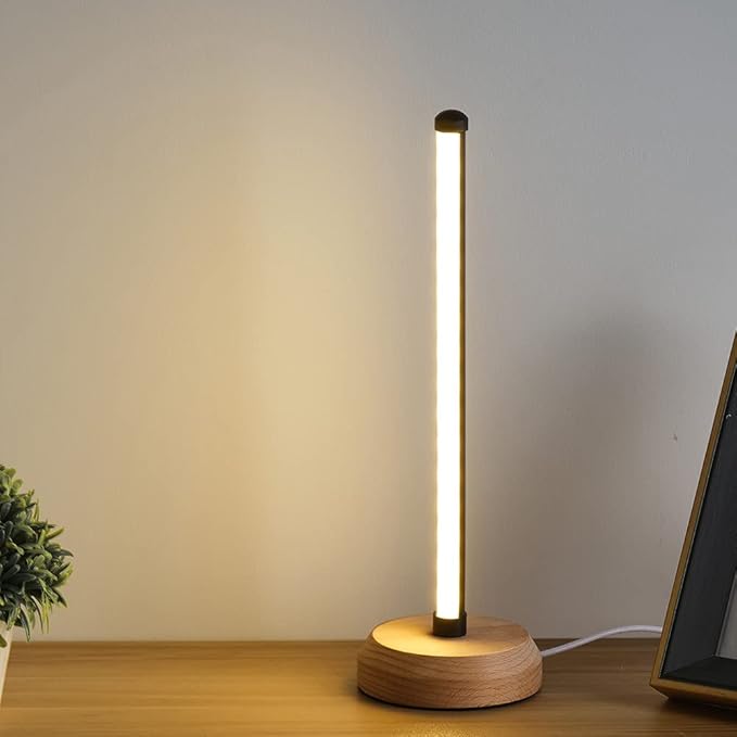 Bedside Table Lamp for Bedroom , 3-Color Temperature Lamp,Bedroom Bedside Night Light, Dimmable Led Lighting, Small Table Lamps for Living Room OfficeCreative Home Decor, Unique House warmging Gif