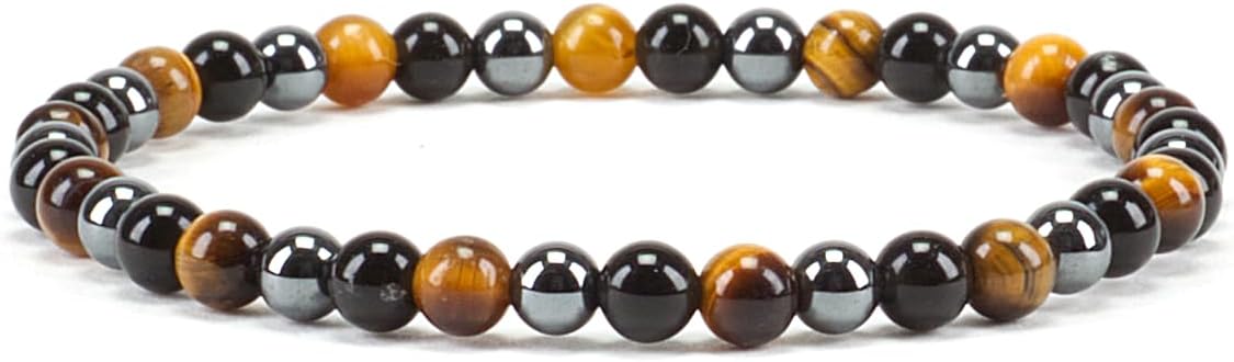 Cherry Tree Collection - Small, Medium, Large Sizes - Gemstone Beaded Bracelets For Women and Men - 4mm Round Beads