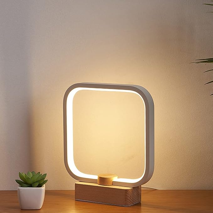 Bedside Table Lamp for Bedroom, 3-Color Temperature Lamp,Bedroom Bedside Night Light, Dimmable Led Lighting, Small Table Lamps for Living Room OfficeCreative Home Decor, Unique House warmging Gift