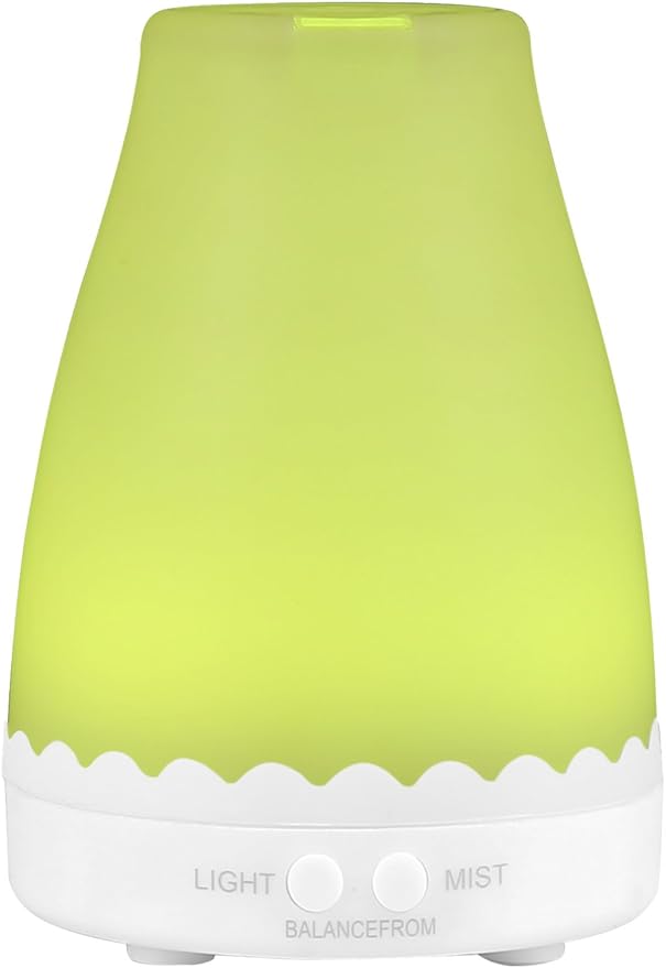 Elevon Essential Oil Diffuser, Aromatherapy Diffuser with Adjustable Mist Mode, 7 Color LED Lights, Waterless Auto Off for Bedroom, Home Office, Travel