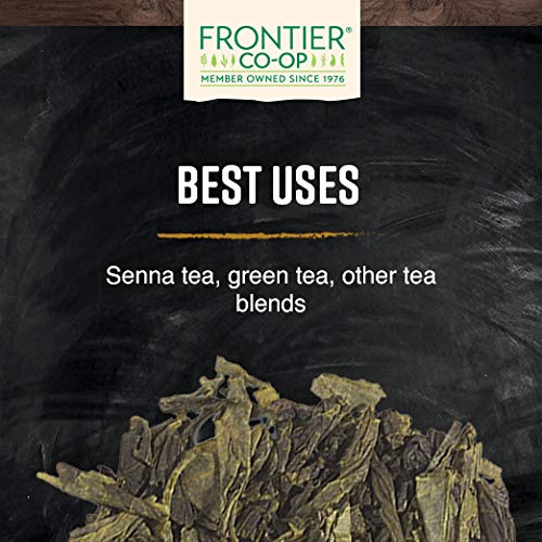 Frontier Co-op Senna Leaf, Cut & Sifted, 1lb Bulk Bag - 100% Pure & Natural Senna Leaves - Perfect for Senna Leaf Tea and Herbal Use, Kosher Certified