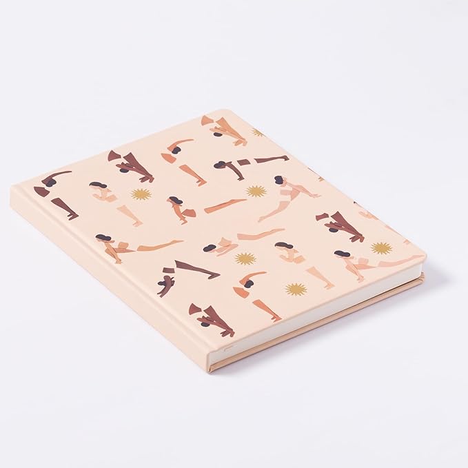 Eccolo Large Lined Journal Notebook, Writing Journal, 256 Ruled Ivory Pages, Ribbon Bookmark, Lay Flat, Desk Size for Work or School