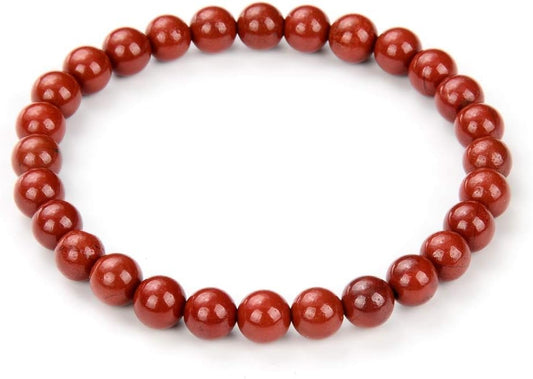 Adabele 1pc Natural Stretch Gemstone Bracelet 6mm (0.24 Inch) Bead 7" 7.5" 8 inch Healing Crystal Quartz Energy Chakra Jewelry Women Birthday Gift