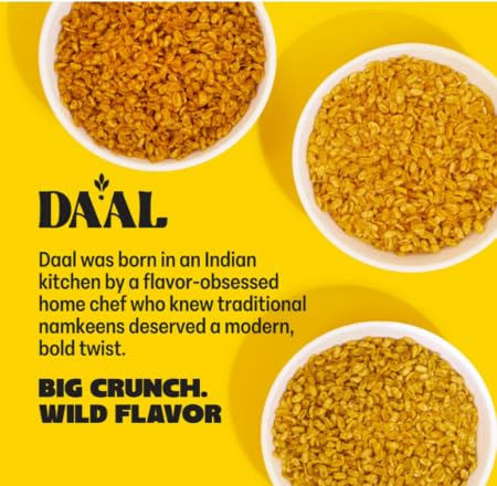 Daal By Keen Crunchy Mung Bean Snacks – Wild Habanero - Plant-Based Protein, High Fiber, Gluten Free & Nut-Free – Mix into Salads or Enjoy as an On-the-Go Snack - 1 Resealable Pack, 4.76 oz