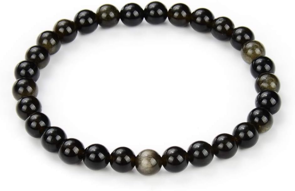 Adabele 1pc Natural Stretch Gemstone Bracelet 6mm (0.24 Inch) Bead 7" 7.5" 8 inch Healing Crystal Quartz Energy Chakra Jewelry Women Birthday Gift