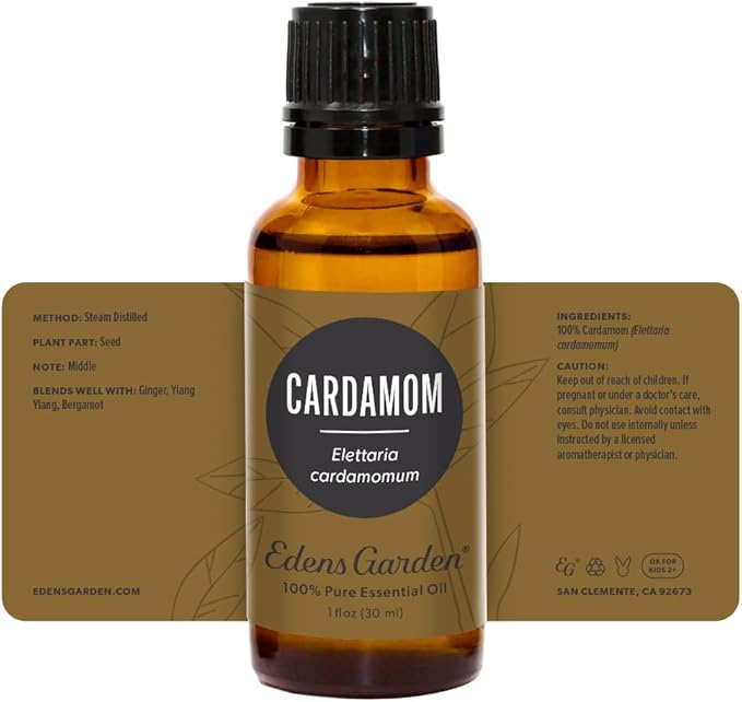 Edens Garden Cardamom Essential Oil- 100% Pure Premium Grade, Undiluted, Natural, Therapeutic, Aromatherapy, The Best for Diffuser, Skin, Laundry, Humidifiers 30 ml (1 fl oz)