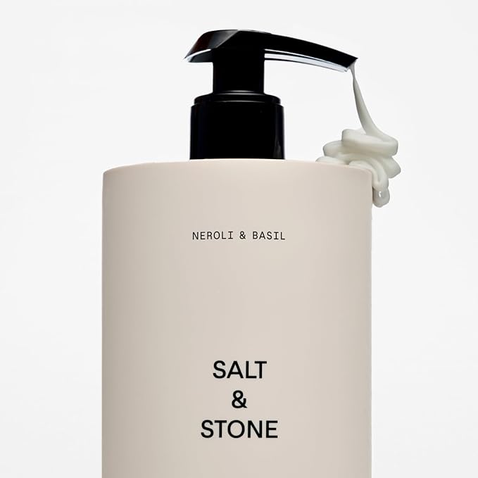 Salt & Stone Body Lotion for Women & Men| Scented Daily Body Lotion | Hydrates, Nourishes & Softens Skin | Restores Dry Skin | Fast-Absorbing | Cruelty-Free & Vegan (450 ml) (Neroli & Basil)