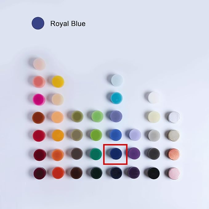 MOZEAL 3" x 4" Hand-Poured Unscented Candle, Dripless Pillar Candle Set of 3, Long Clean Burning, Approx 72 Hours Burn Time, Rustic Country Style, Wedding, Winter, Home Decor, Royal Blue