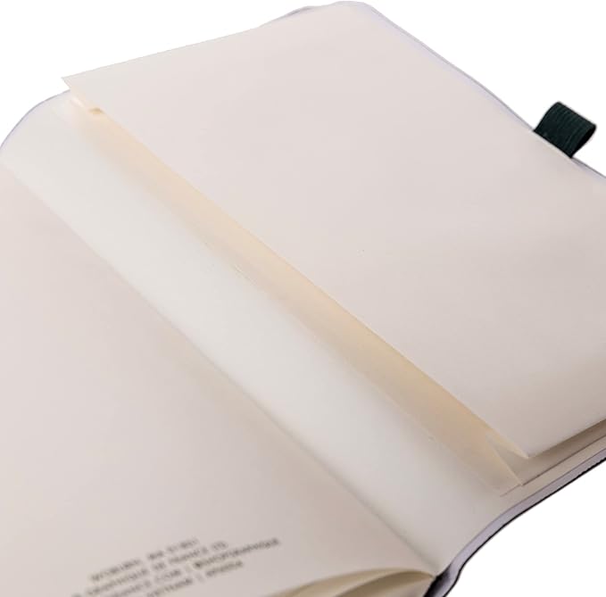 Graphique Apollo Vegan Leather Journal | Hardcover Notebook | 192 Lined Pages | Inner Pocket, Pen Loop, Elastic Closure | Work, Diary, Notes | 6” x 8”