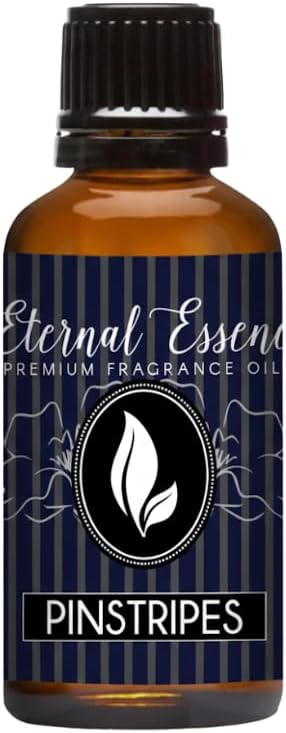 Eternal Essence Oils Pinstripes 30ml Fragrance Oil – Mint Leaves, Grapefruit, Cardamom & Amber Woods – Cool, Clean, Musk-Infused Scent with Magnetic Spice
