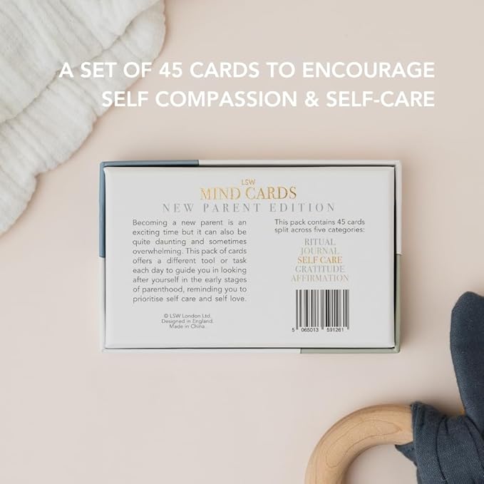 Mind Cards for New Parents 45 Cards for Daily Emotional Support for New Moms and Dads Mindfulness Exercises & Self Care