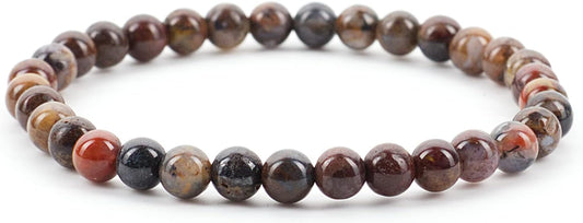 Cherry Tree Collection - Small, Medium, Large Sizes - Gemstone Beaded Bracelets For Women and Men - 6mm Round Beads