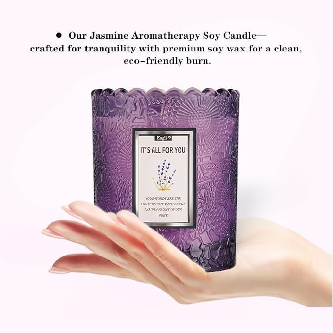 Gifts for Women Candle,Valentine's Day Gift Scented Candles, Mother's Day, Natural Soy Candle, 60 Hours Burn, Candles for Home Scented (Lavender)