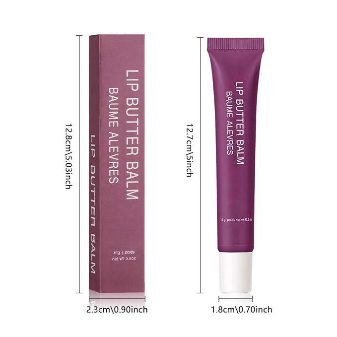 1Pcs Tinted Lip Balm Serum Makeup, Squeeze Hydrating Tint Lips Balms Serum Cosmetic, Women Care Glossy Nourishing Plumping Lip Stain Gloss Lipstick, Suitable for dry lips, Long-Lasting Color 06