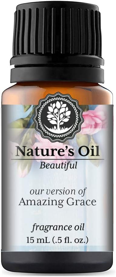 Amazing Grace Fragrance Oil (15ml) for Perfume, Diffusers, Soap Making, Candles, Lotion, Home Scents, Linen Spray, Bath Bombs, Slime
