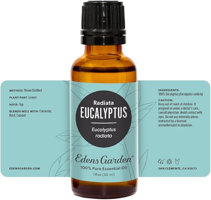 Edens Garden Eucalyptus- Radiata Essential Oil, 100% Pure Therapeutic Grade (Undiluted Natural/Homeopathic Aromatherapy Scented Essential Oil Singles) 30 ml