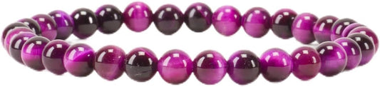Cherry Tree Collection - Small, Medium, Large Sizes - Gemstone Beaded Bracelets For Women and Men - 6mm Round Beads