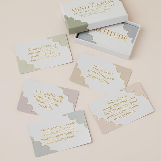 Mind Cards New Mum Edition 45 Mindfulness Cards for Women Postpartum Self Care Survival Kit Perfect for New Mom