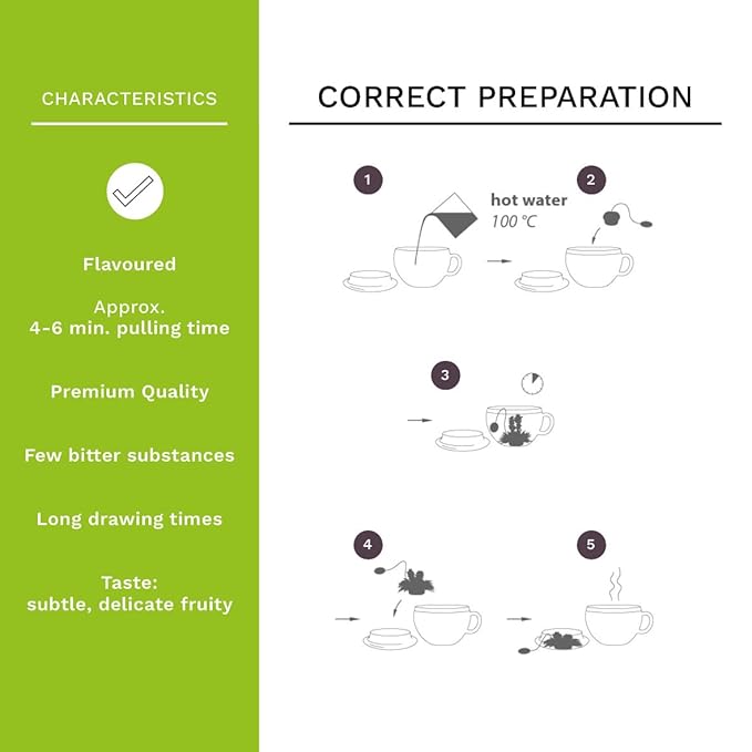 Creano Tea Flowers in Cup Size - Blooming Tea - 8 Flowering Tea in 4 Different Varieties - Green Tea