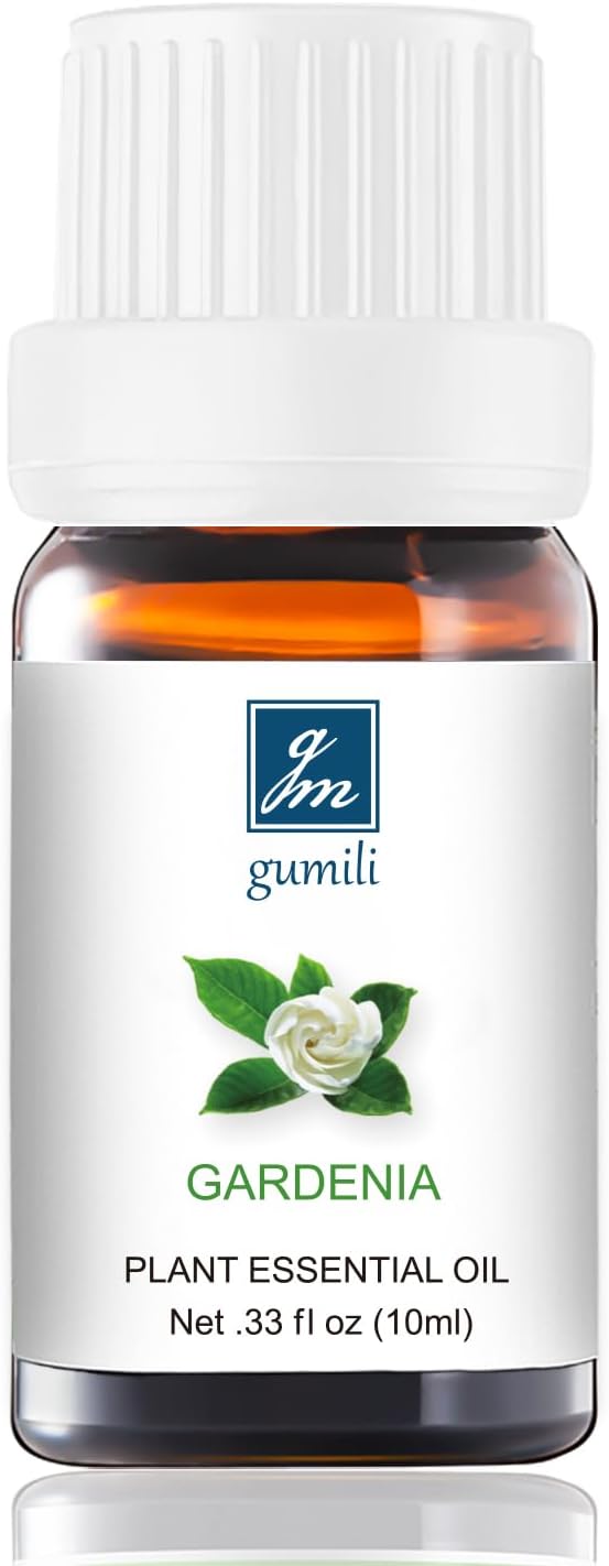 Gardenia Essential Oil - Pure Natural Fragrance for Aromatherapy, Perfume Making, Candles, Soap, Room Spray, Diffuser Blends - Organic, 10mL Undiluted