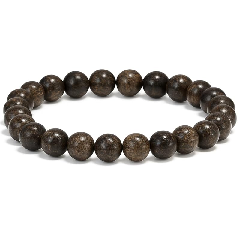 Bronzite Bracelet, Natural Healing Crystal Bracelet for Women and Men, 8mm Round Beaded Bracelet for Spiritual Healing, Protection, Positive Energy, Elastic Adjustable Size Gemstone Bead Bracelet