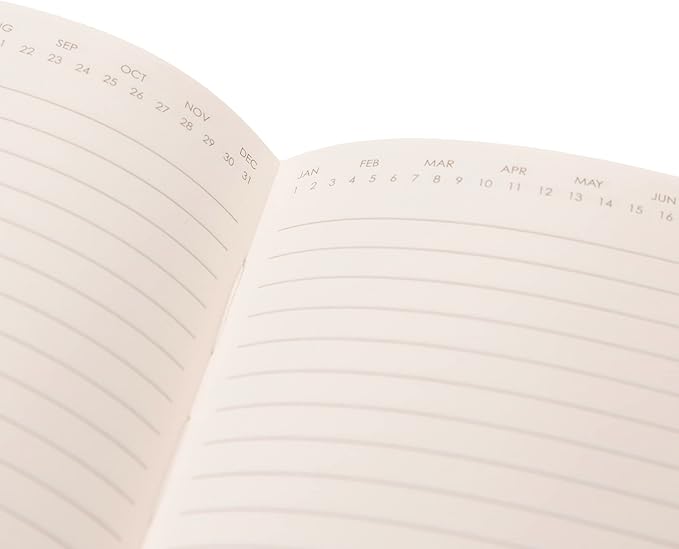 Graphique Apollo Vegan Leather Journal | Hardcover Notebook | 192 Lined Pages | Inner Pocket, Pen Loop, Elastic Closure | Work, Diary, Notes | 6” x 8”