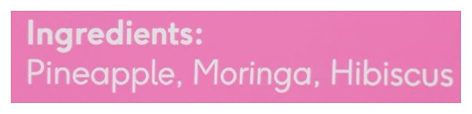 Amäzi Foods, Dried Pineapple - Moringa Hibiscus 2.3Ounce All Natural Snacks No Sugar Added Dried Pineapple Dehydrated Fruit