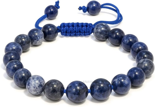 Energy Protection Crystal Handmade Adjustable Bead Bracelet Perfect for Men, Women’s Gift - Gemstone Healing Stretch Bracelet Pulsera Para Hombre Mujer Stocking Stuffer