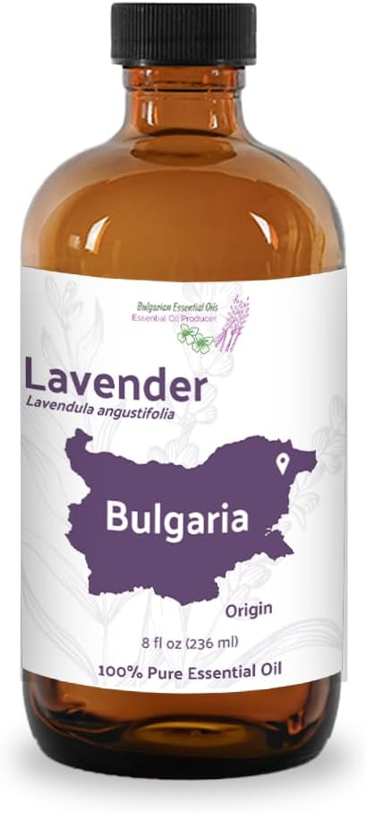 Lavender Oil - Bulgarian Essential Oils - Lavender Diffuser - Pure Therapeutic Grade (8oz)