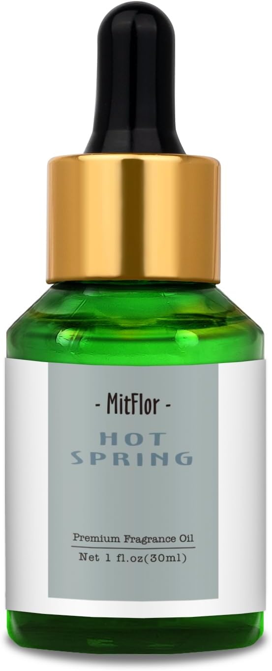 MitFlor Hot Spring Fragrance Oil, Single Scented Oil, Large Size Premium Grade Fragrance Oil for Soap & Candle Making, Aromatherapy Essential Oil, Clean & Earthy Scent for Home Fragrance, 30 ml